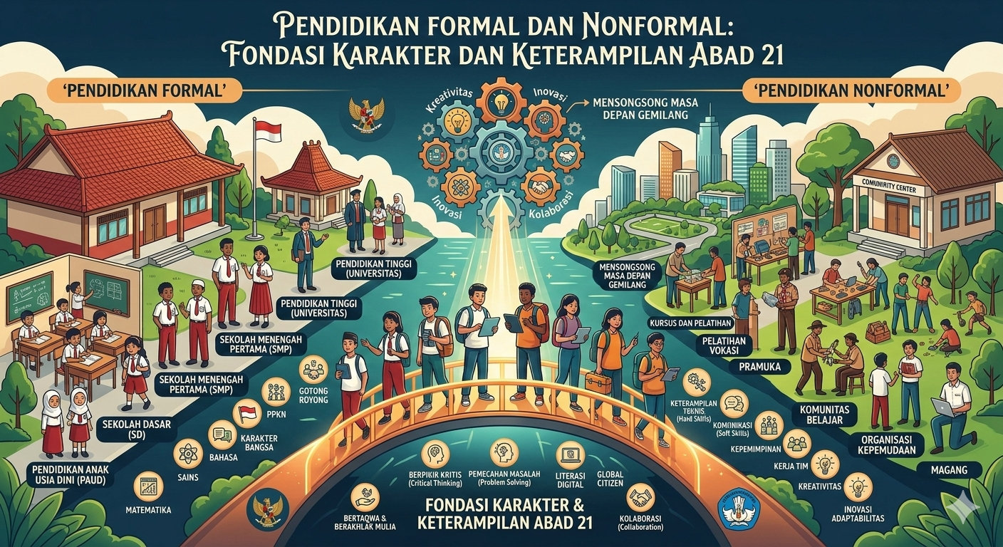 Pendidikan formal dan nonformal sebagai Fondasi Karakter dan Keterampilan Abad 21